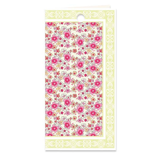 kadokaartje bloemen pastel, set van 3