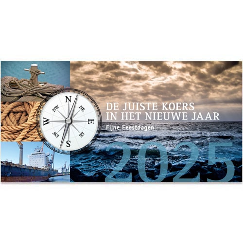 Kerstkaart 2024 maritiem zeevaart