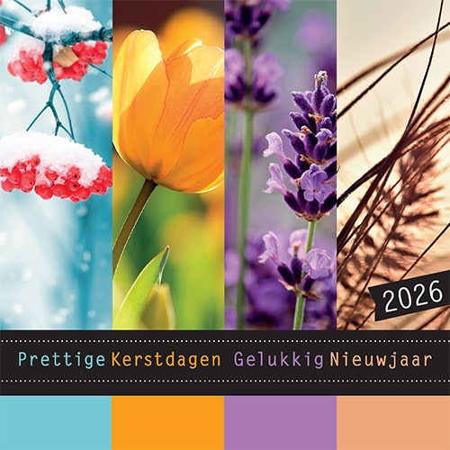 Kerstkaart 2023 natuur jaargetijden seizoenen