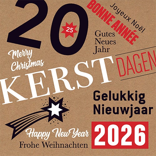 Kerstkaart 2026 internationale kerstwensen kraft