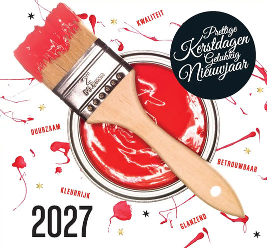 kerstkaart 2027 Schilder, Schildersbedrijf