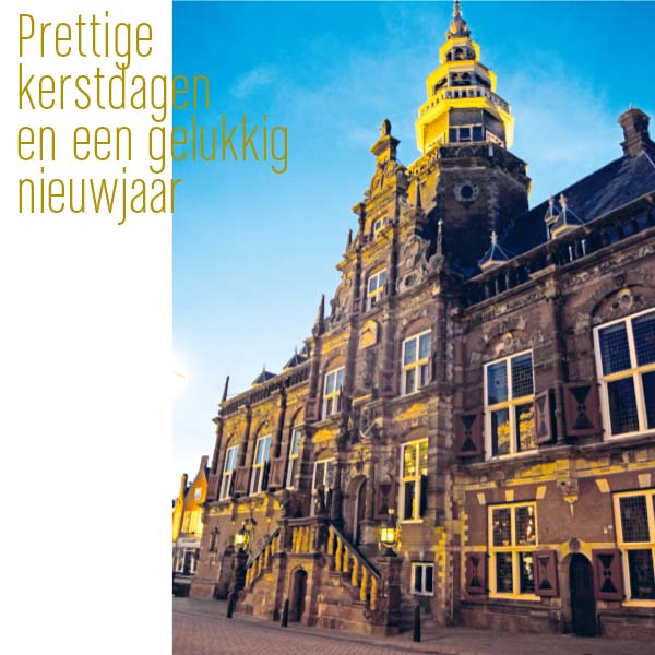 Kerstkaart Bolsward stadhuis