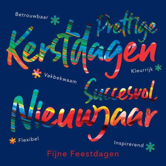kerstkaart voor schilder of schildersbedrijven.