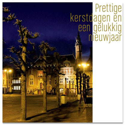 Kerstkaart Haarlem Grote Markt