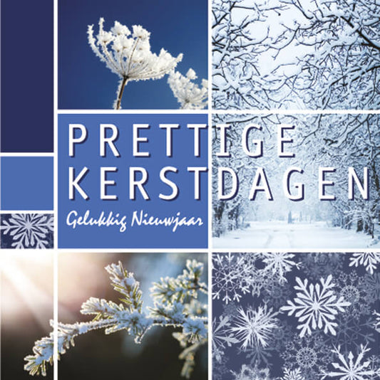 Kerstkaart goed doel KWF, winterfoto's