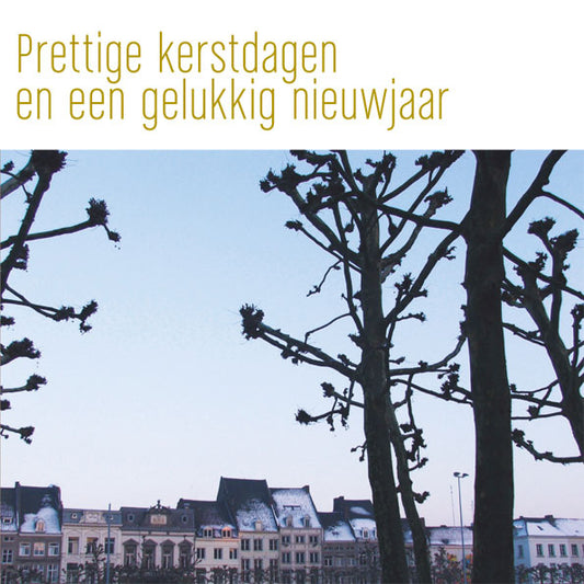 Maastrichtse kerstkaart Vrijthof in de winter