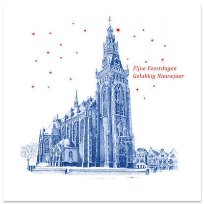 Kerstkaart Schagen in de winter