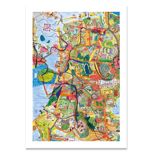 Kaart goed doel Spieren voor Spieren, tekening Viggo van in toekomstNederland