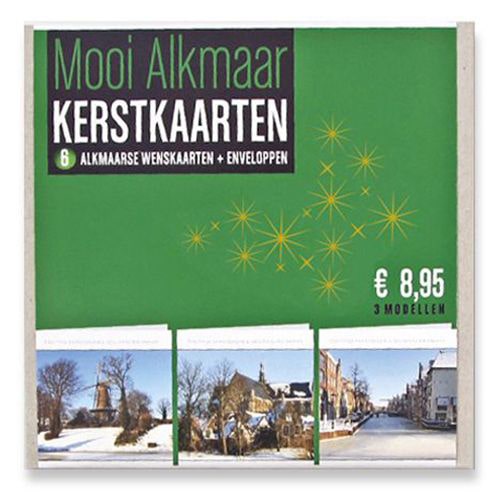 kerstkaarten set Alkmaar in de sneeuw