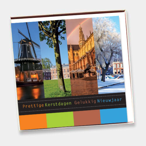 Kerstkaarten Haarlem, de vier seizoenen