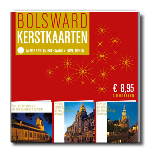 Kerstkaarten set Bolsward met 6 kerstkaarten 