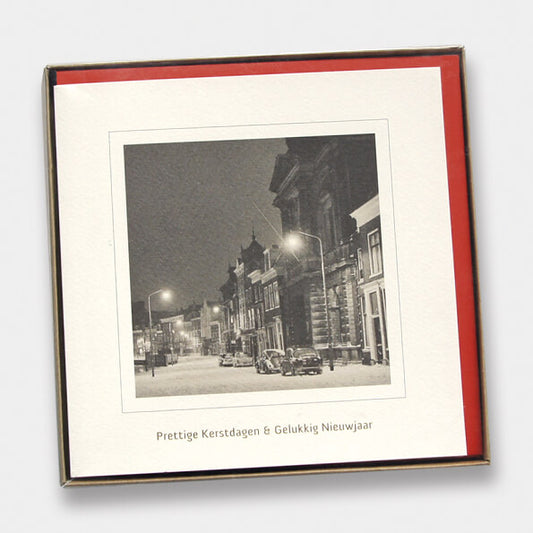 Verpakking 6 kerstkaarten met historische foto's van Haarlem en enveloppen