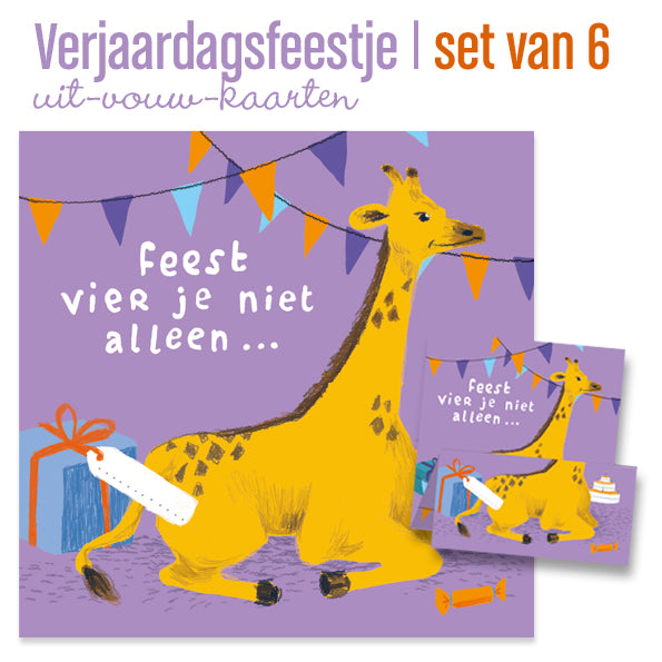 6  grappige uitnodigingen kinderfeestje Giraf