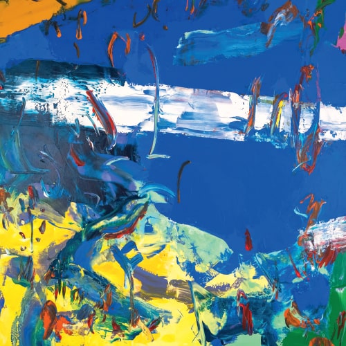 Kunstkaart Au Paradis blauw, Erik Prins