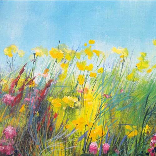 Kunstkaarten wilde bloemen
