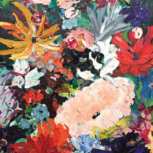Kunstkaart bloemen van Martine de Ruiter