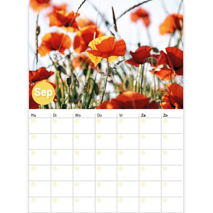 Maandoverzicht september maandplanner