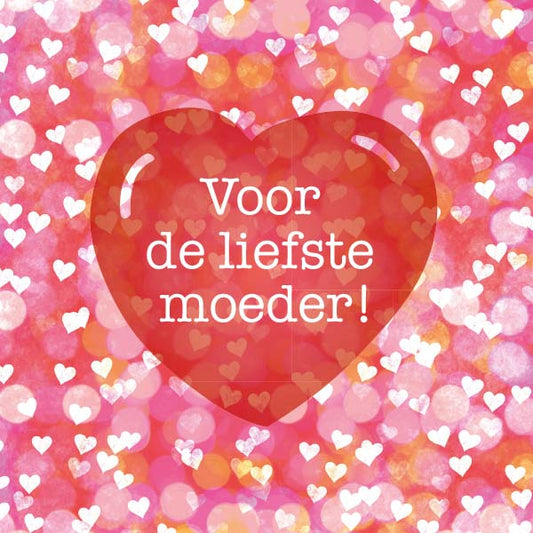 Moederdagkaartje voor liefste moeder