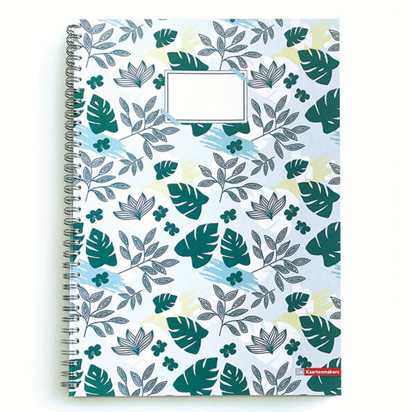 Schrijfblok A4 lijntjes, notitieblok A4 lijn, collegeblok A4 Natuur gelinieerd