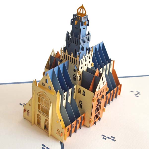 Pop up kaarten Haarlem Bavokerk