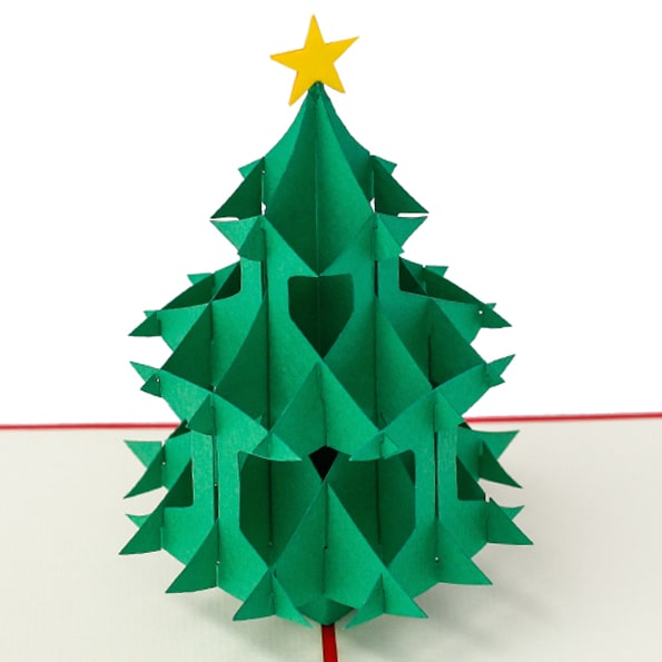 Pop up kerstkaart kerstboom