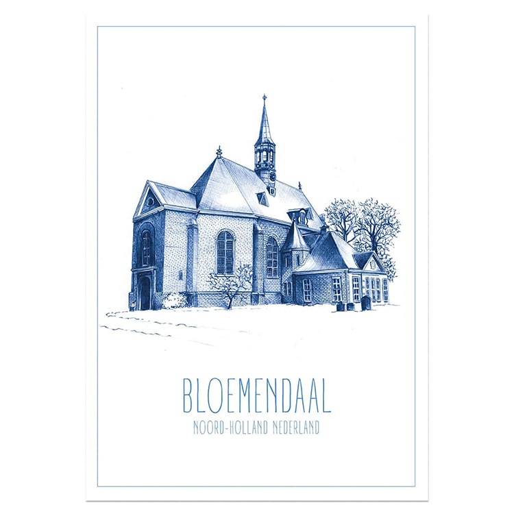A4 poster Bloemendaal