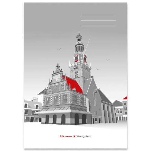 Schrift A5 lijn Alkmaar