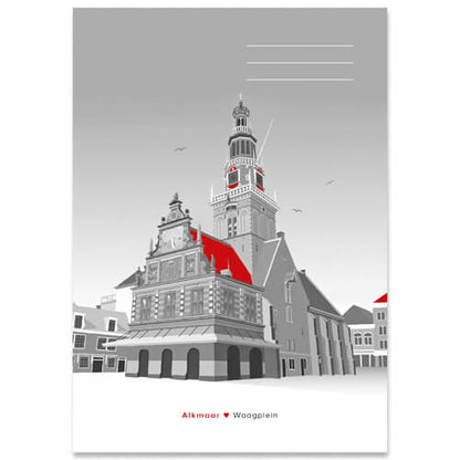 Schrift A5 lijn Alkmaar