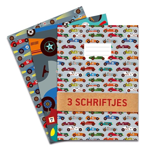 Set schriften raceauto's school
