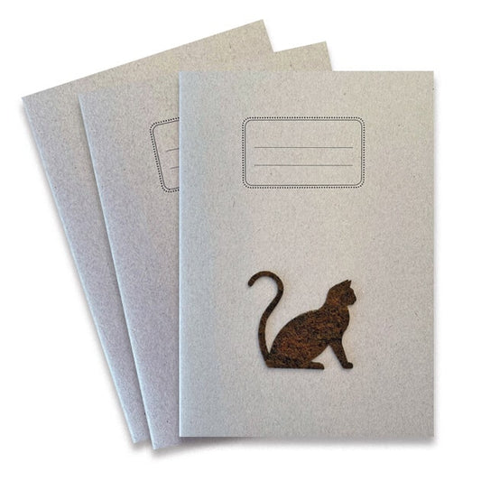 Schriften A5 lijn Poesje kat, set van 3 ex