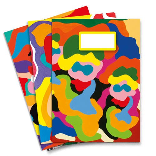 Schriften set A5 lijntjes, vrolijk en grappig