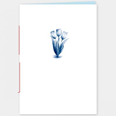 A6 schriftje met tulpjes