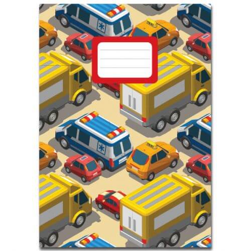 Schrift A5  Auto's, met lijntjes binnenwerk