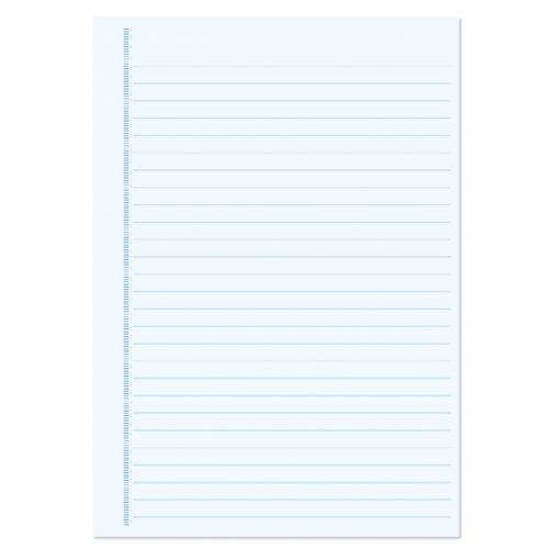 A5 gelinieerd schrift met klompen