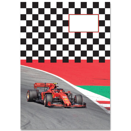A5 Schrift Formule 1 Ferrari , gelinieerd