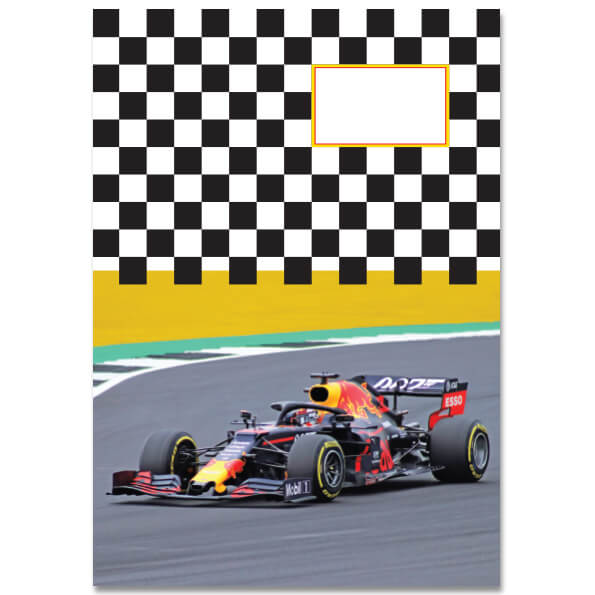 A5 Schrift Formule 1 Red Bull, gelinieerd