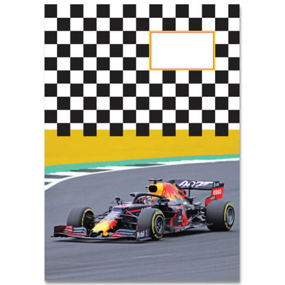 A5 Schrift Formule 1 Red Bull, gelinieerd