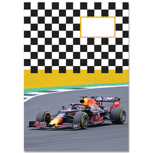 A5 Schrift Formule 1 Red Bull, gelinieerd