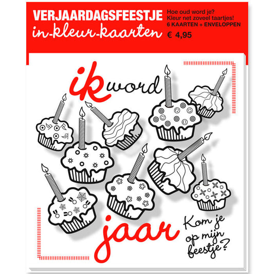 Uitnodigingen kinderpartijtje voor meisje, cupcakes maken