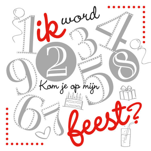 Uitnodiging kinderfeestje jongen of meisje 