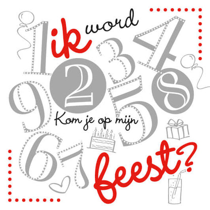 Uitnodiging kinderfeestje jongen of meisje 