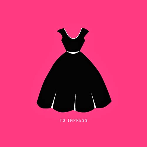 Uitnodigingskaart feestje Dress to Impress