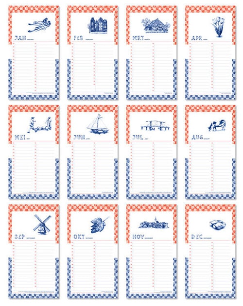 Verjaardagskalender Holland