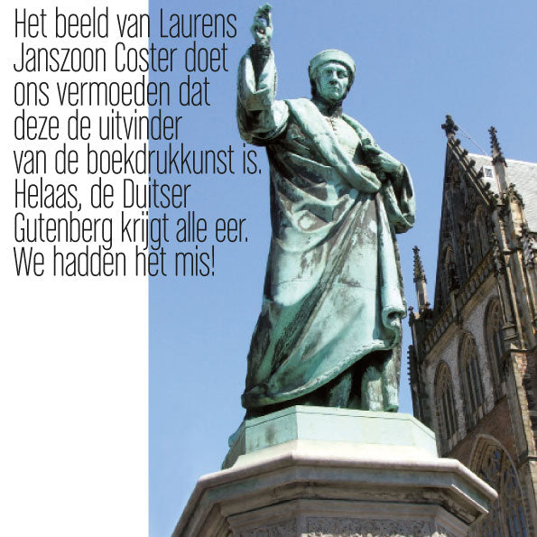 Wenskaart Haarlem Laurens Janszoon Coster