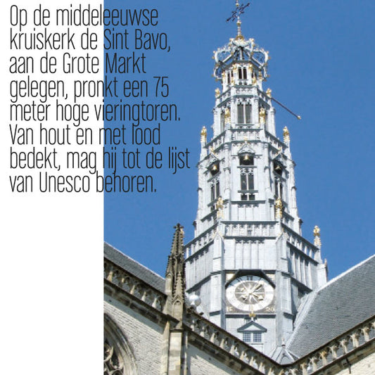 Kaart Haarlem Bavokerk vieringstoren