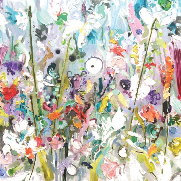 kunstkaart, wenskaart met schilderkunst van Iets fraais