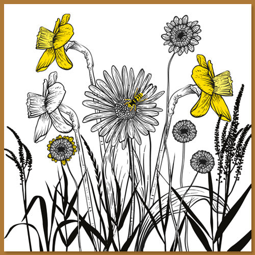 Bloemenkaarten met narcissen