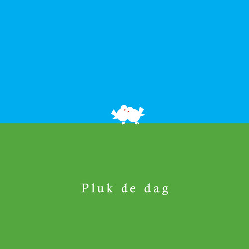 Kaartje Pluk de dag, met twee lieve vogeltjes