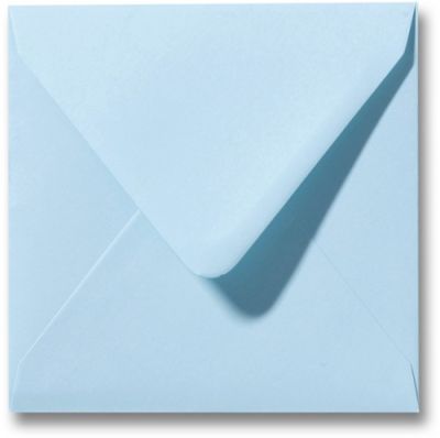 Envelop vierkant 14 x 14 cm, lichtblauw