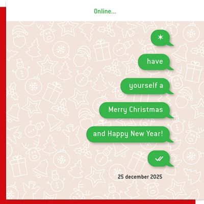 Kerstkaart 2025 whatsapp bericht grappig